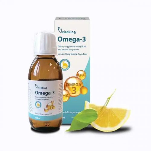  Vitaking® Omega-3 olaj 150ml I Magas EPA és DHA tartalom