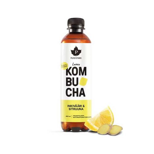 Puhdistamo Kombucha ital gyömbér-citrom (400ml)