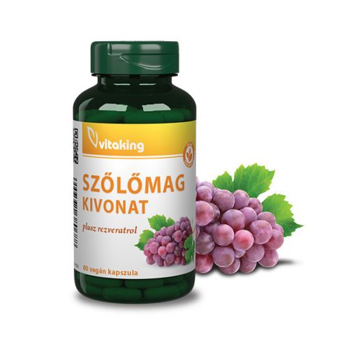 Vitaking Szőlőmag kivonat + Rezveratrol (80)