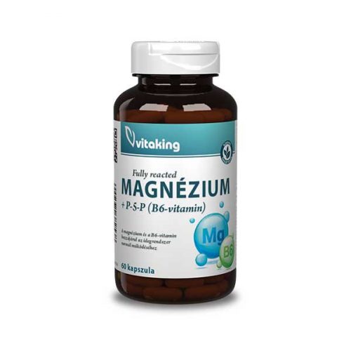 Vitaking Magnézium Biszglicinát + B6 (P5P) vitamin (60)