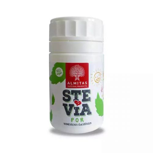  Stevia por 20g (Almitas) - Természetes, növényi édesítő, cukor helyett 