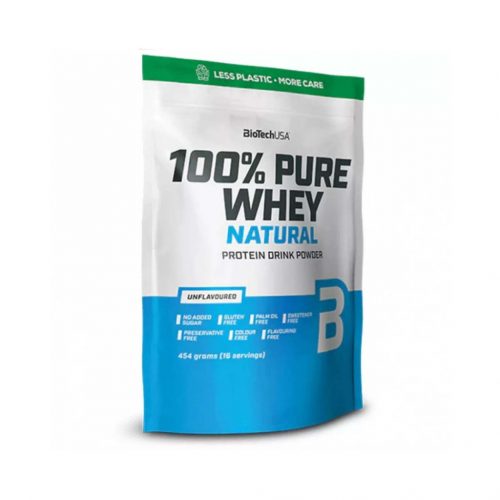 100% Pure Whey Natural fehérjepor ízesítetlen 454g