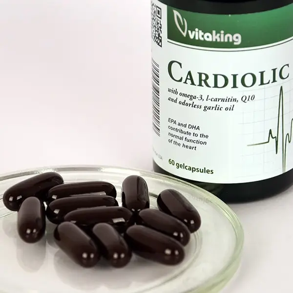 Cardiolic Formula: 4 az 1-ben: Q10+Fokhagyma+Omega-3+L-karnitin