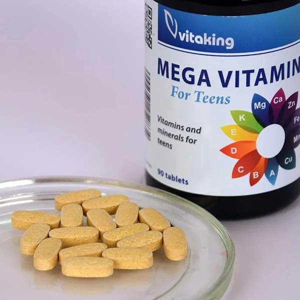 Mega vitamin tiniknek - vitaminok + ásványi anyagok egy tablettában