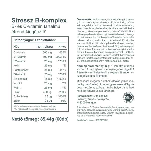 Stressz B-komplex (60) - Vitaking