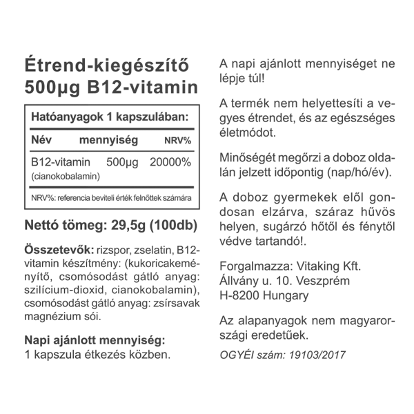 B 12-vitamin magas vérnyomás esetén