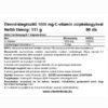 C-1000mg (90) vitamin +15 mg csipkebogyó (4:1) kivonattal