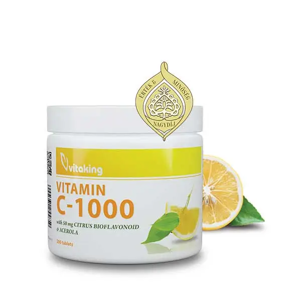 Vitaking 1000 mg C-vitamin+csipkebogyó+acerola+flavonoid (200)