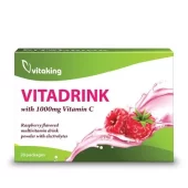 Vitaking VitaDrink - málnás ízű vitamin italpor 28 adag - vitaminkiraly.hu