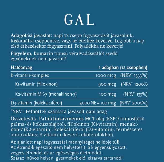 GAL K-komplex forte + D3 20ml